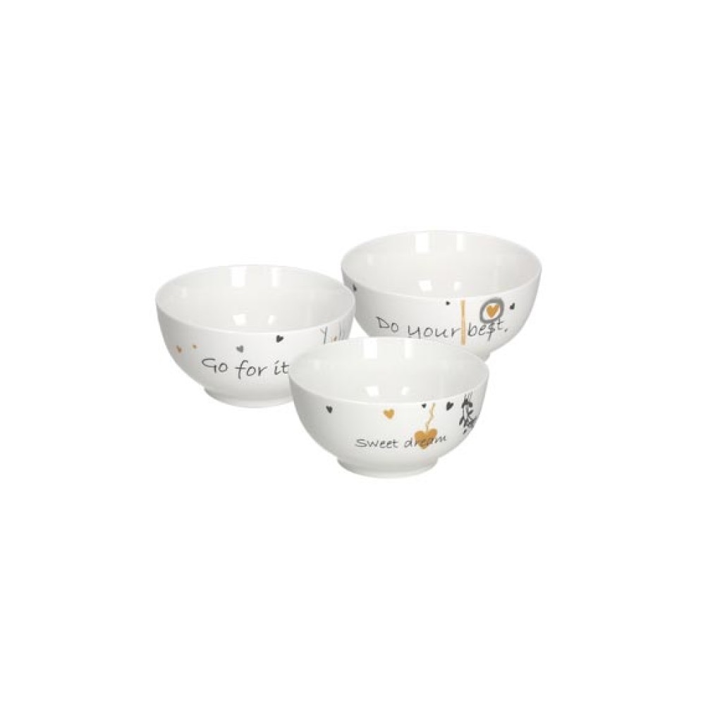 BOL NEW BONE CHINA DECORAD14 CM - GOLDY